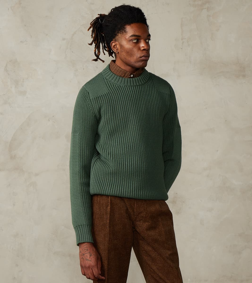 S.N.S. Herning Robust Rank-III Crewneck - Copper Green