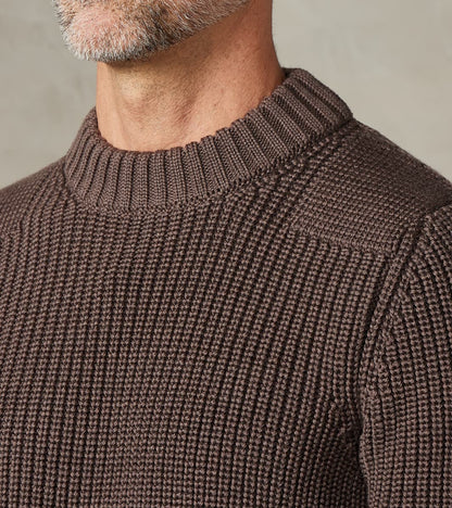 Robust Crewneck - Terra Magma Brown
