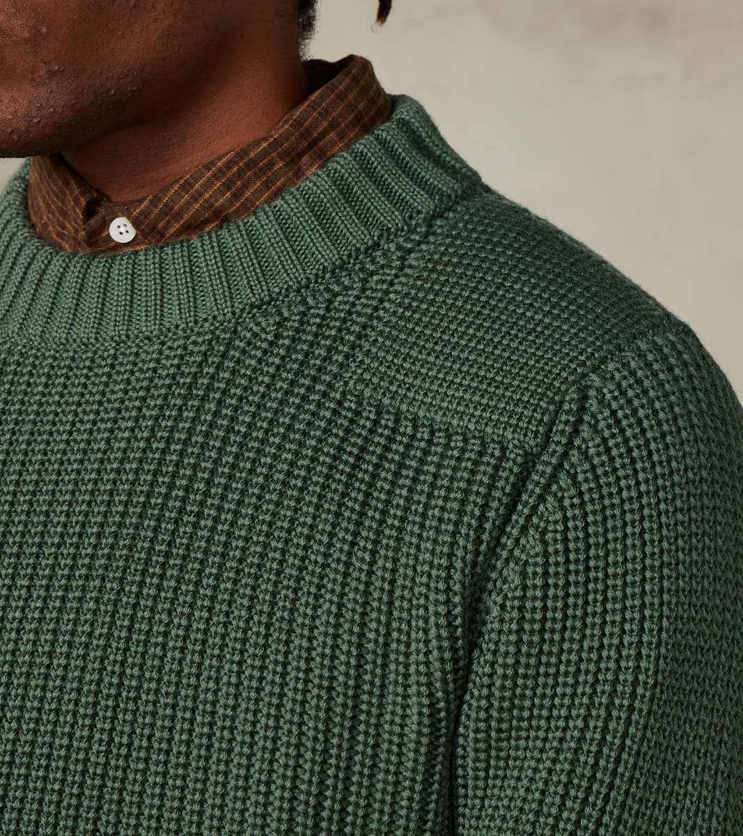 S.N.S. Herning Robust Rank-III Crewneck - Copper Green – Division