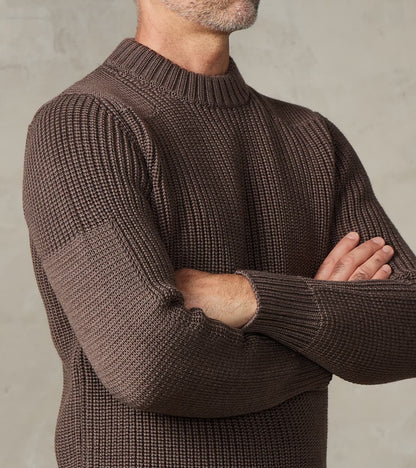 Robust Crewneck - Terra Magma Brown