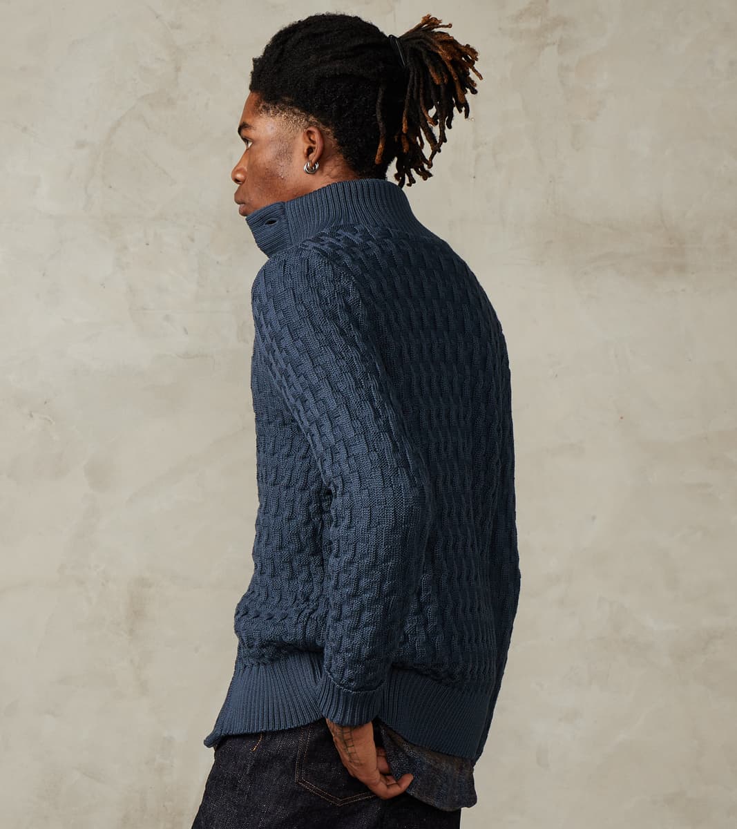 S.N.S. Herning Stark II Cardigan - Shadow Blue – Division Road, Inc.