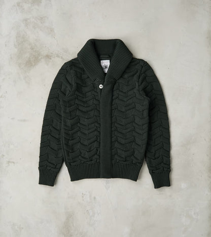 S.N.S. Herning Epigon Cardigan - Dark Forest Green