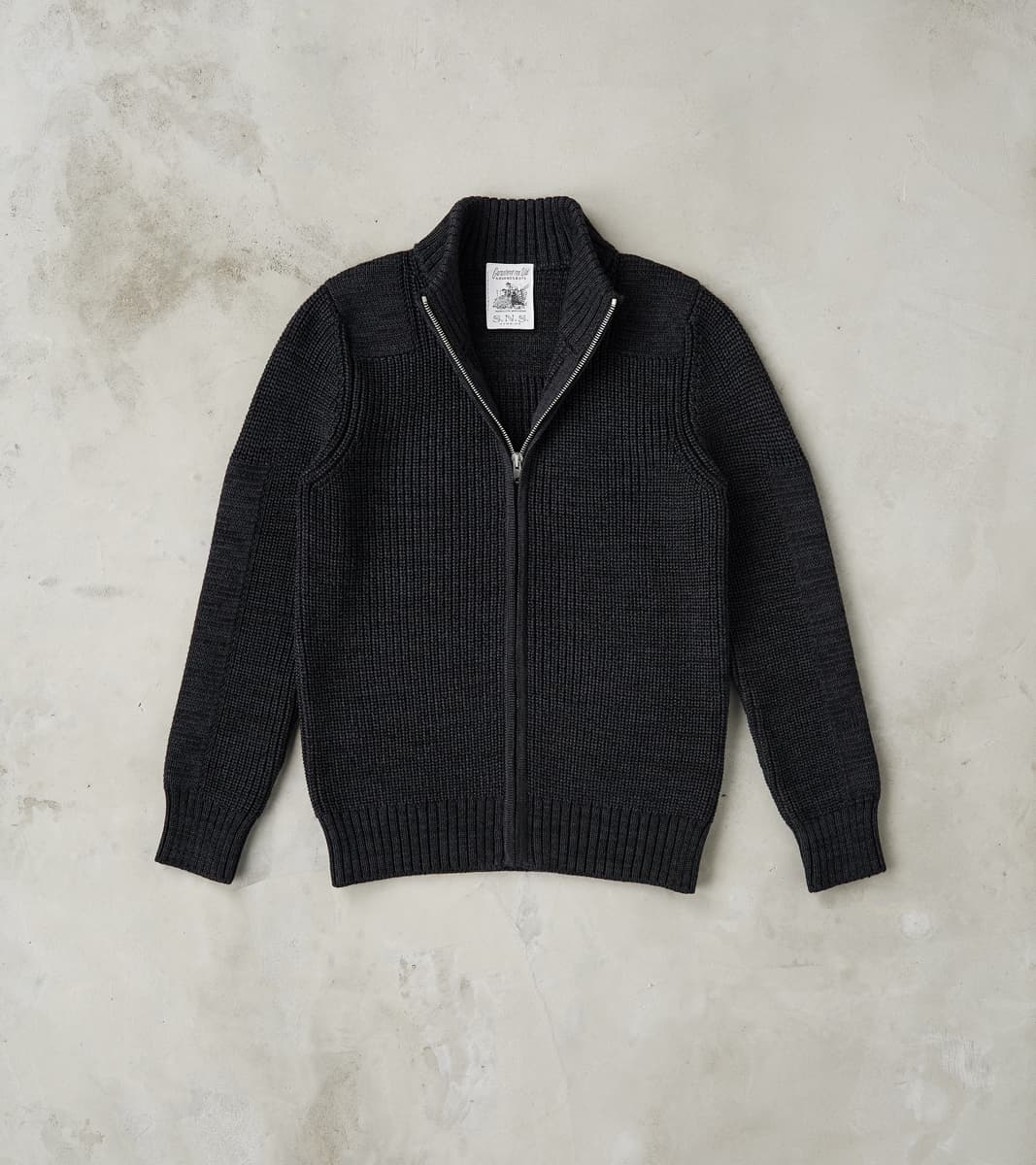 S.N.S. Herning Robust Full Zip - Magnetite Black