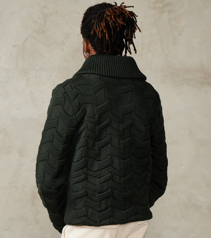 Epigon Cardigan - Dark Forest Green