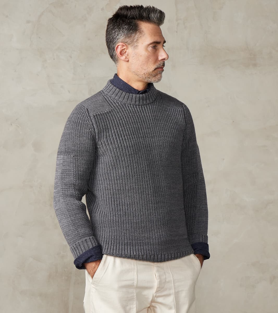 S.N.S. Herning Robust Crewneck - Strata Grey