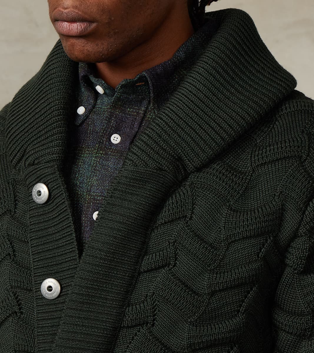 Epigon Cardigan - Dark Forest Green