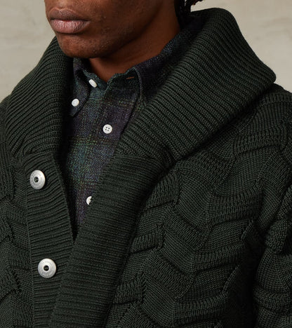 Epigon Cardigan - Dark Forest Green