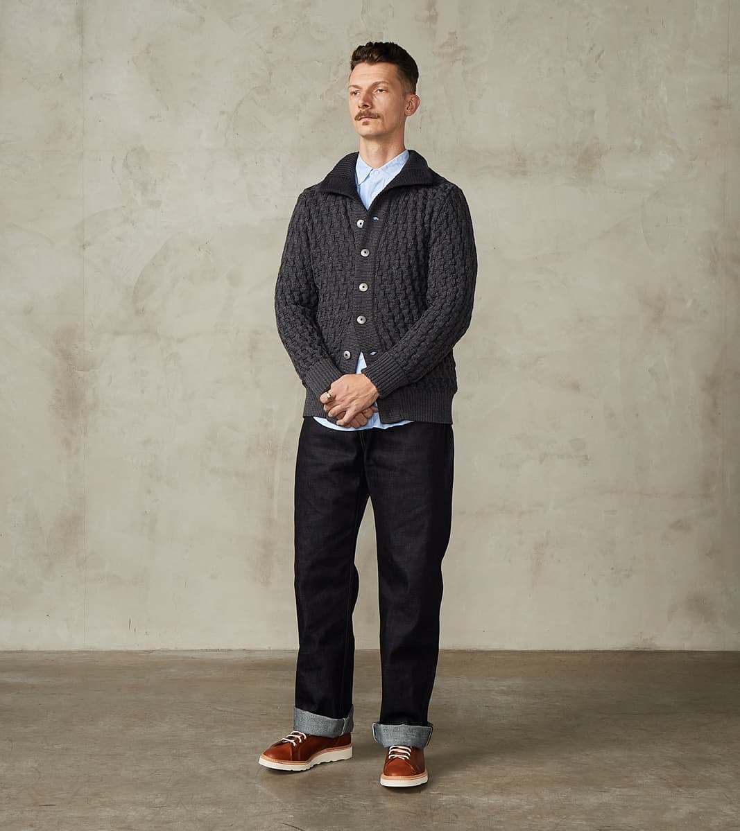 Stark III Cardigan - Gneiss Grey