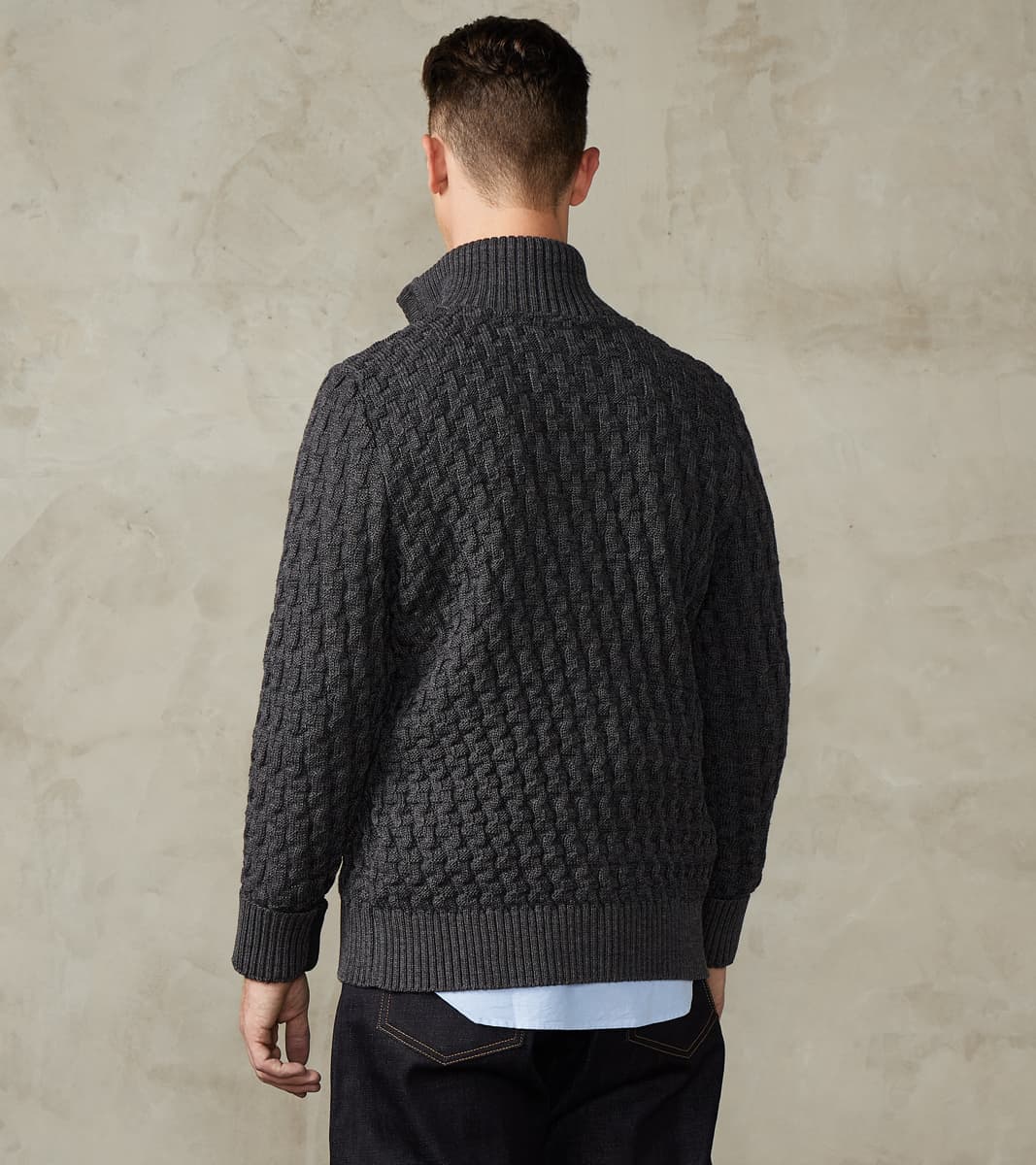 Stark III Cardigan - Gneiss Grey