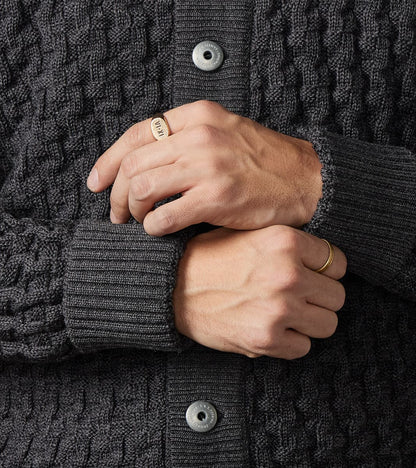 Stark III Cardigan - Gneiss Grey