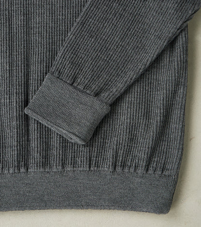 Stamina Half Placket Henley - Strata Grey