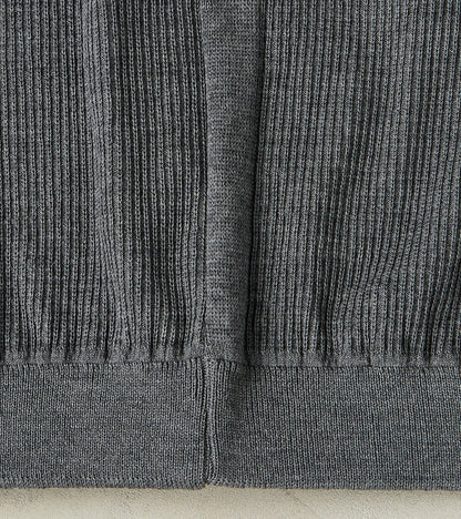 Stamina Half Placket Henley - Strata Grey