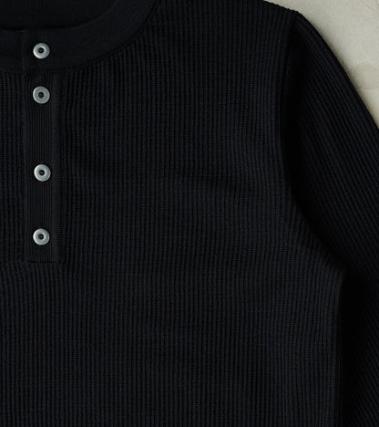 Stamina Half Placket Henley - Navy