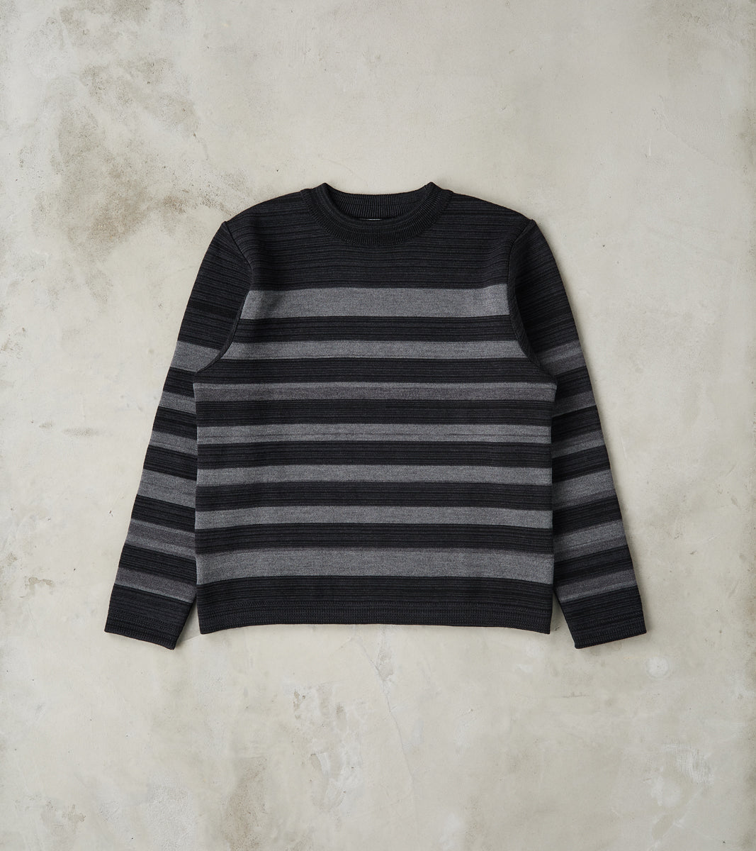 S.N.S. Herning Given III Crewneck - Magnetite Black & Gneiss Grey