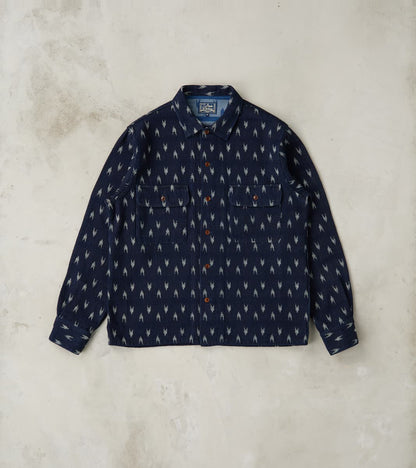 Studio D'Artisan Arrow Yagasuri Indigo Sashiko Shirt