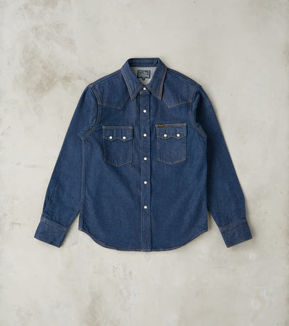 Natural Indigo Denim Western