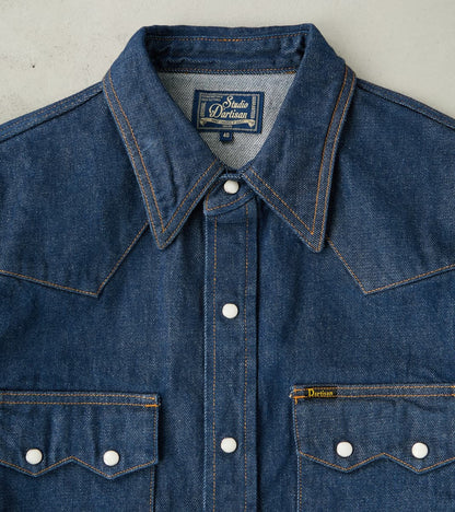 Natural Indigo Denim Western