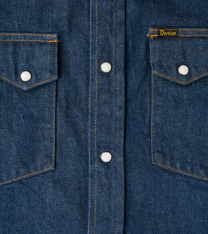 Natural Indigo Denim Western