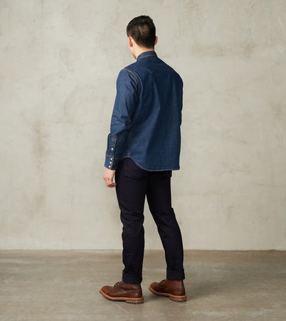 Natural Indigo Denim Western