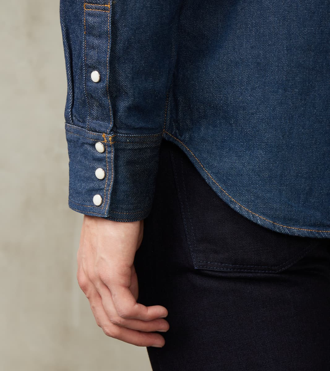 Natural Indigo Denim Western