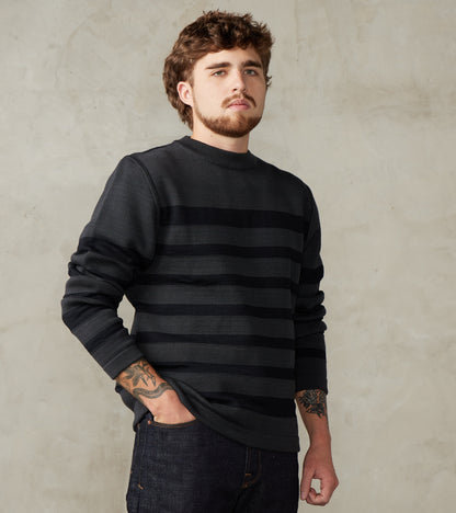 S.N.S. Herning Given III Crewneck - Molten Grey & Navy Blue