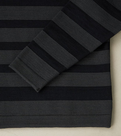 Given III Crewneck - Molten Grey & Navy Blue