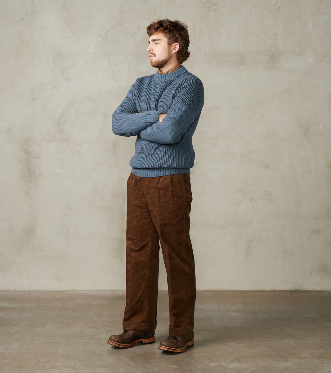 S.N.S. Herning Robust Rank-III Crewneck - Slate Blue