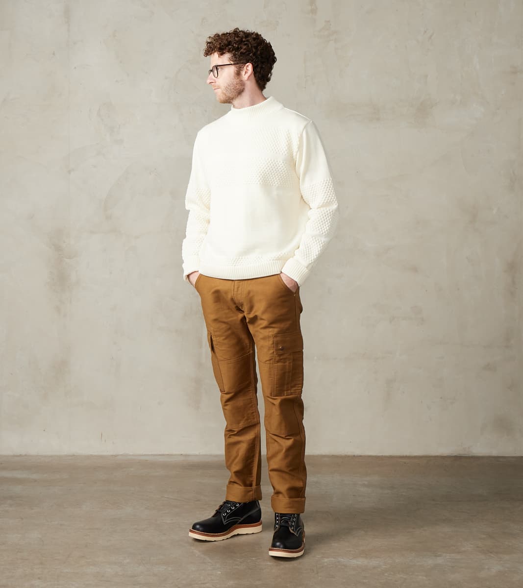 Fisherman II Crewneck - Natural White