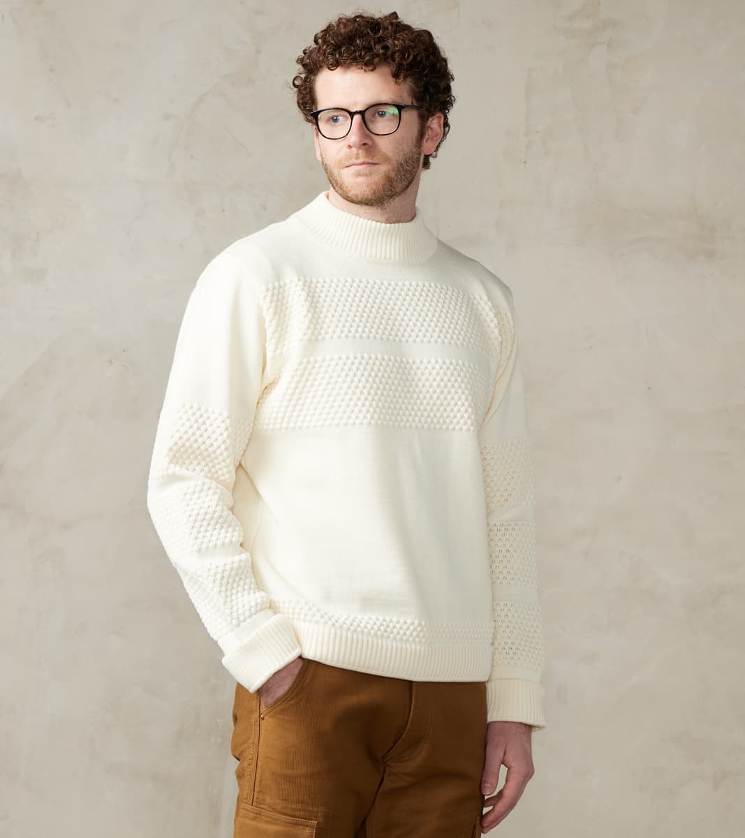 S.N.S. Herning Fisherman II Crewneck - Natural White