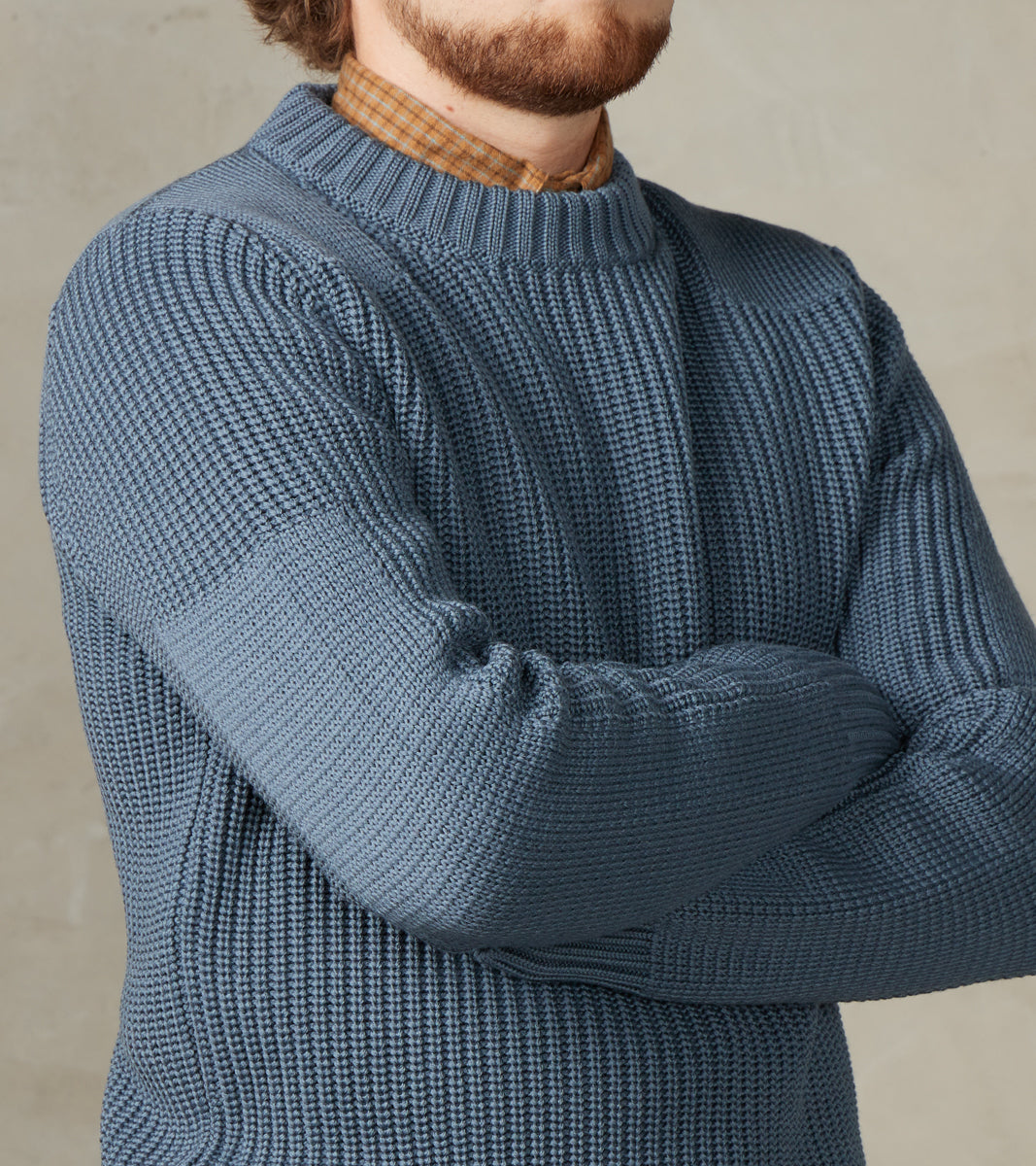 S.N.S. Herning Robust Rank-III Crewneck - Slate Blue – Division
