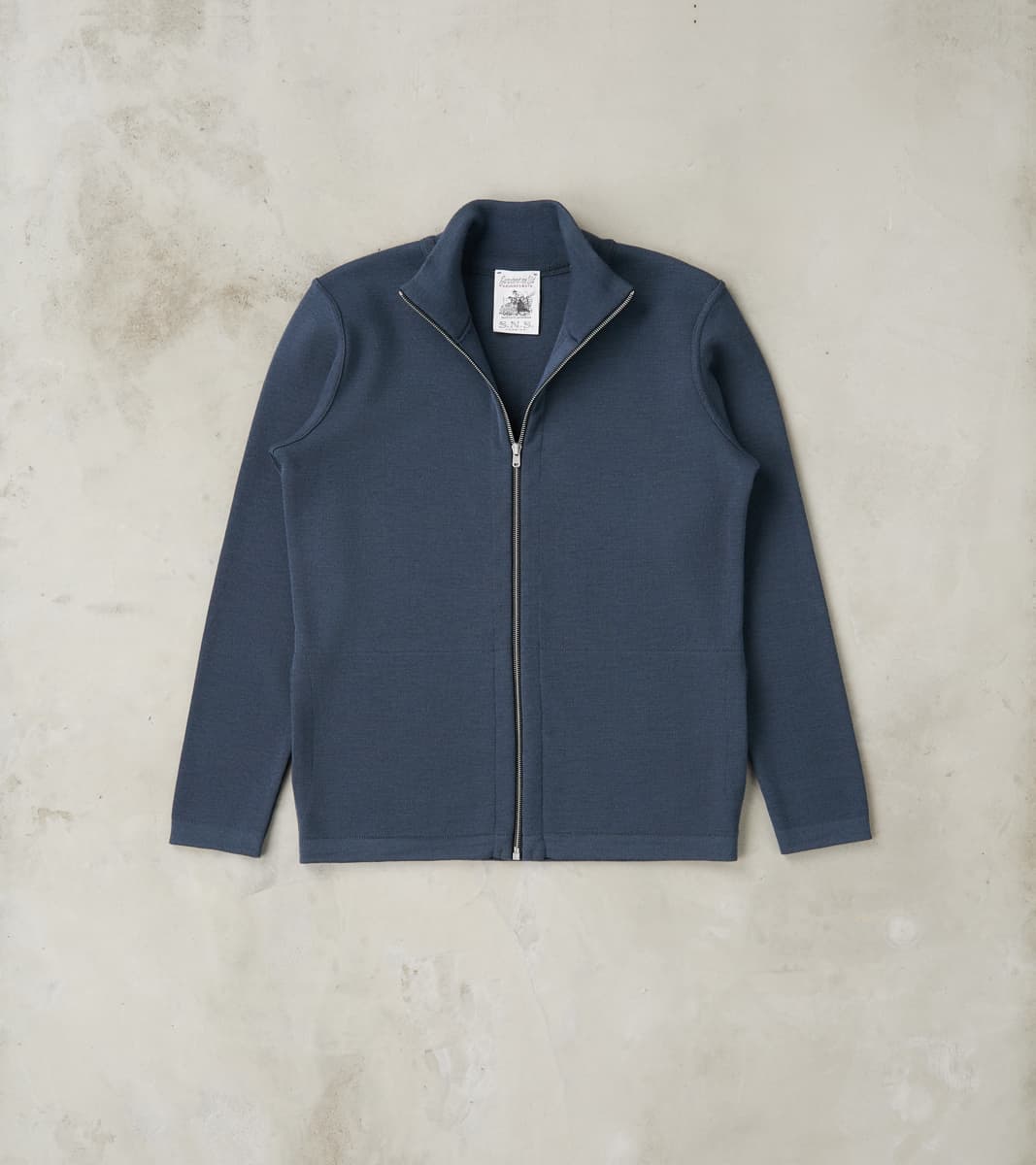 S.N.S. Herning Naval II Full Zip - Faded Mineral Blue