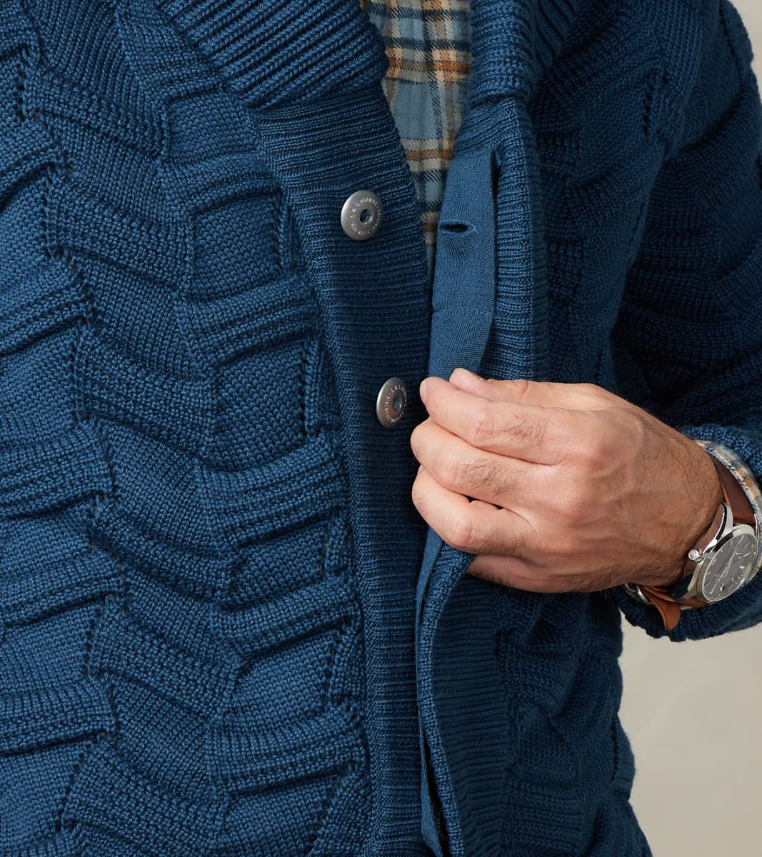 Epigon-III Cardigan - Tidal Blue