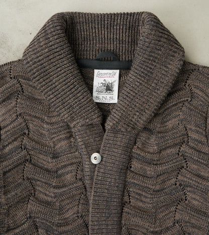 Epigon-III Cardigan - Terra Brown