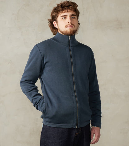 S.N.S. Herning Naval II Full Zip - Faded Mineral Blue