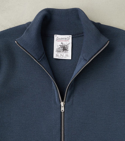 Naval II Full Zip - Faded Mineral Blue