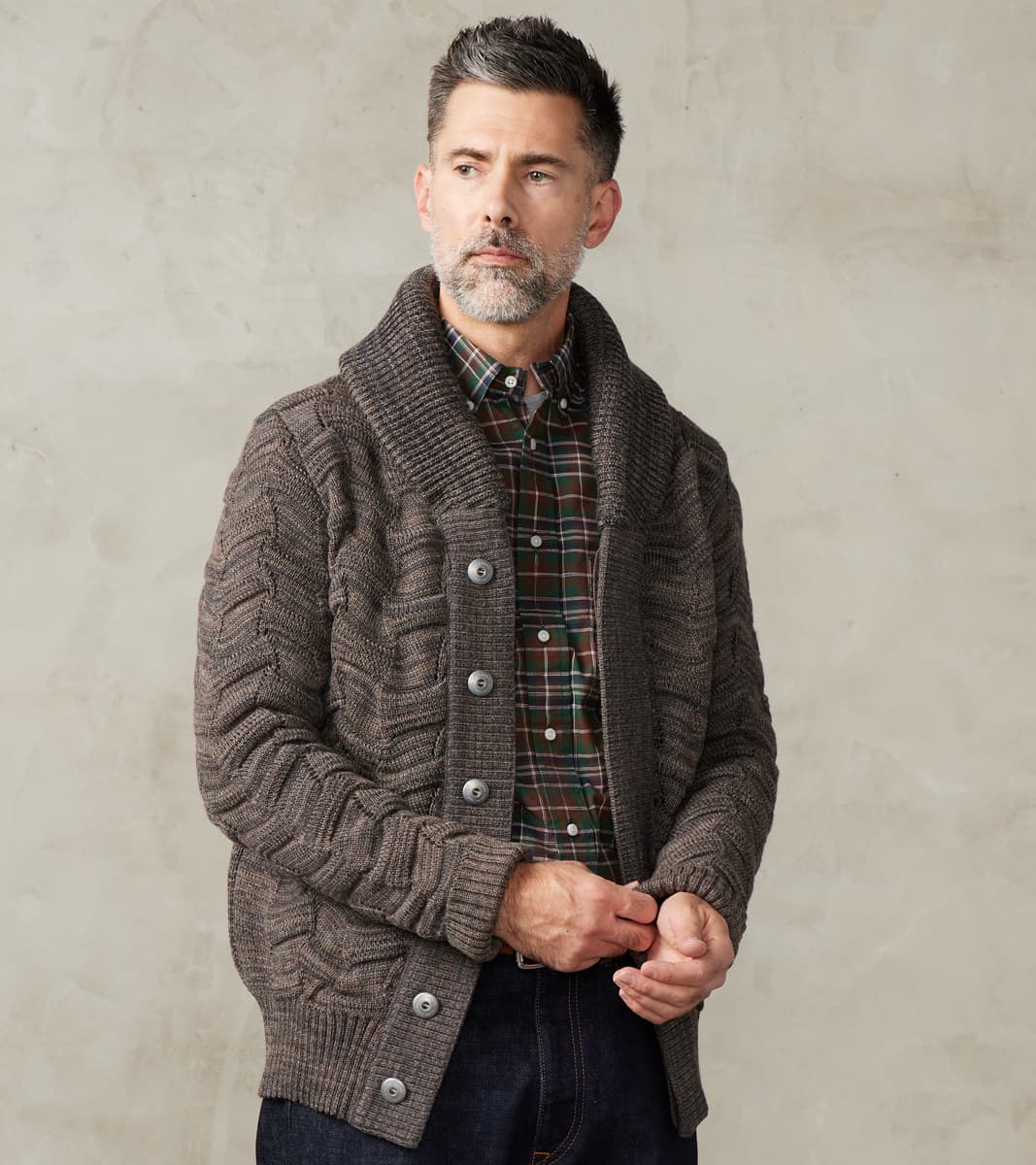 Epigon-III Cardigan - Terra Brown