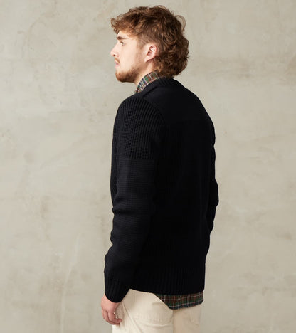 Rank-III Cardigan - Navy Blue