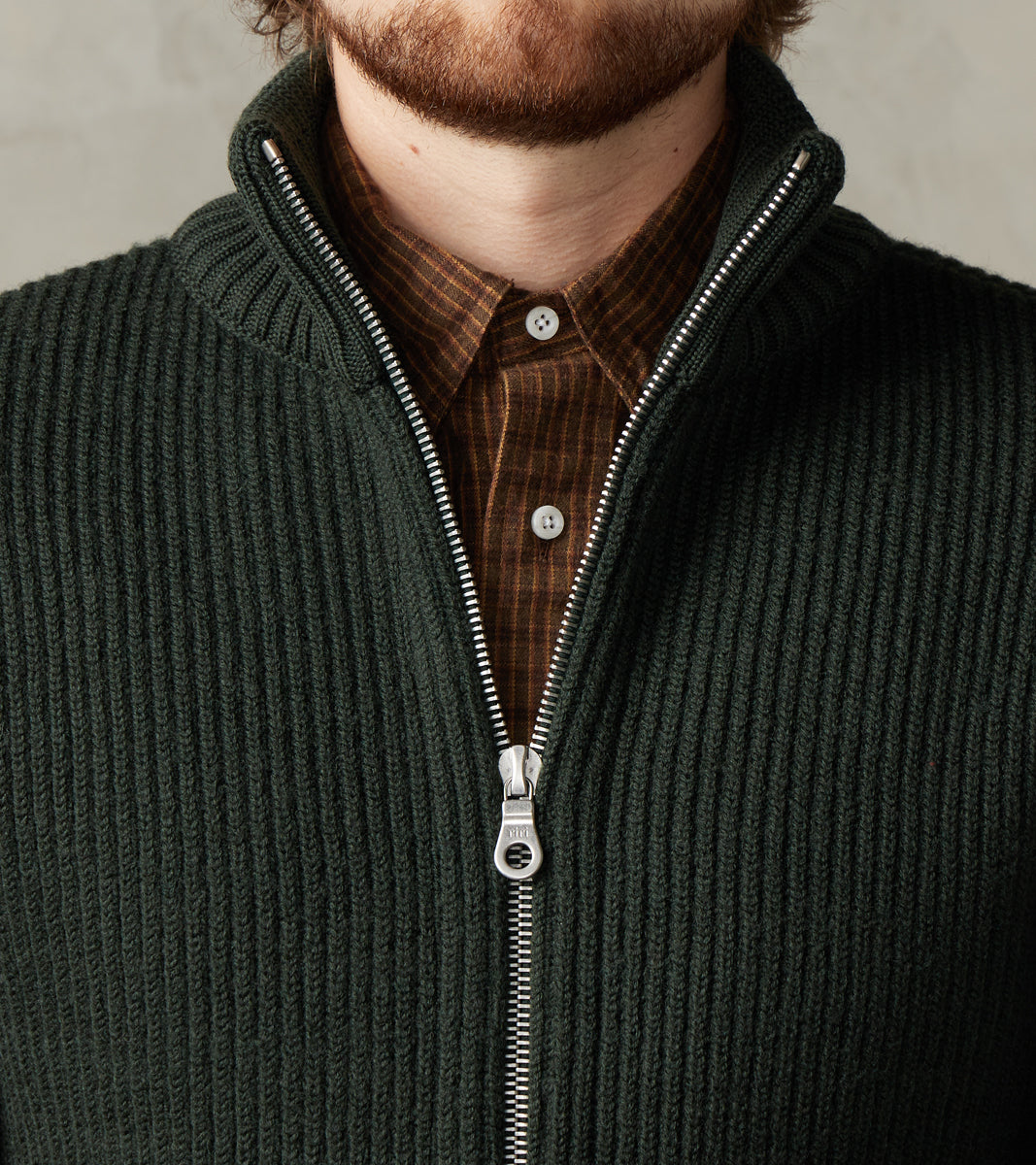 S.N.S. Herning x DR Felt Full Zip - Dark Forest Green – Division