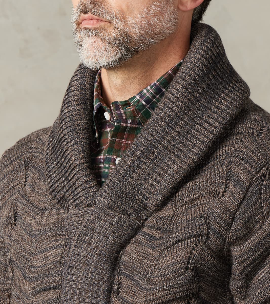 Epigon-III Cardigan - Terra Brown