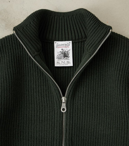 Felt Full Zip - Dark Forest Green