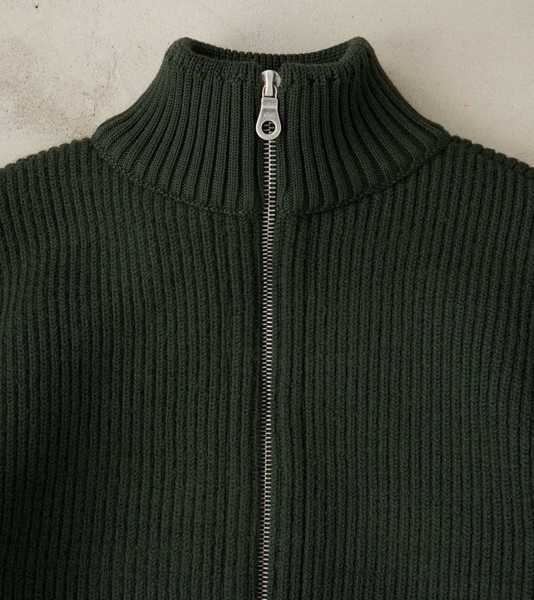 Felt Full Zip - Dark Forest Green