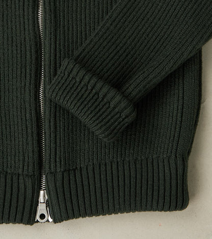 Felt Full Zip - Dark Forest Green
