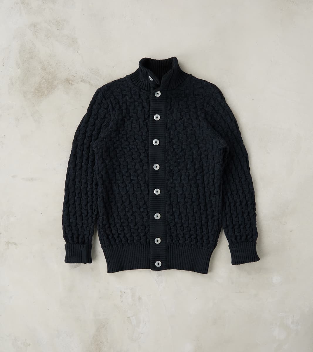 S.N.S. Herning Stark Cardigan - Residual Black Melange