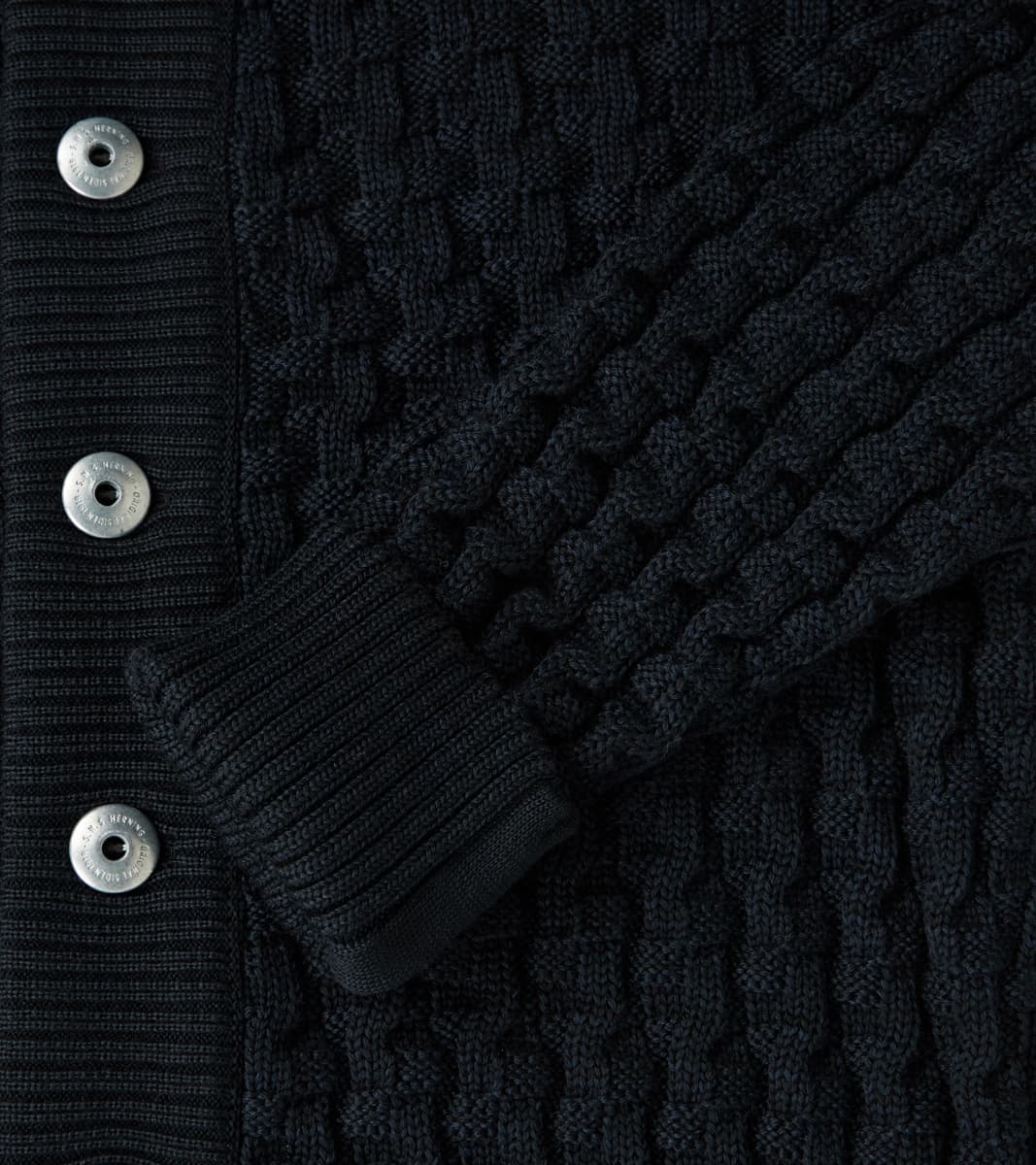 Stark Cardigan - Residual Black Melange