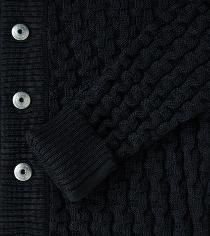 Stark Cardigan - Residual Black Melange