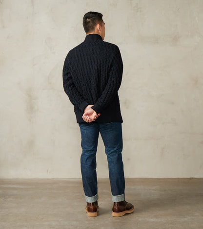 Stark Cardigan - Residual Black Melange