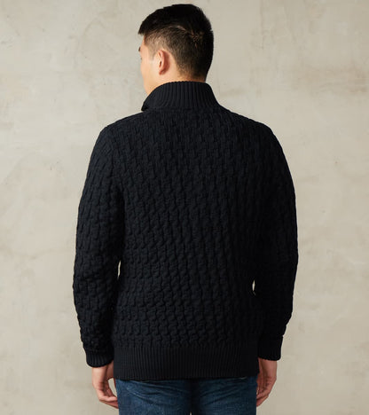 Stark Cardigan - Residual Black Melange