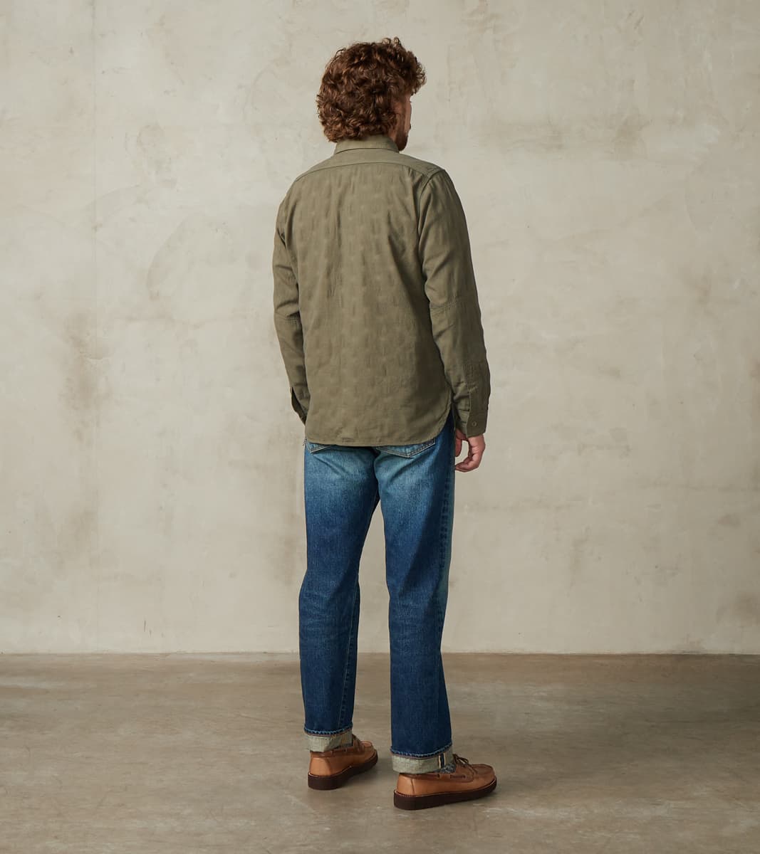 SSS25-ATW Olive Tropical Weather Dobby Shirt