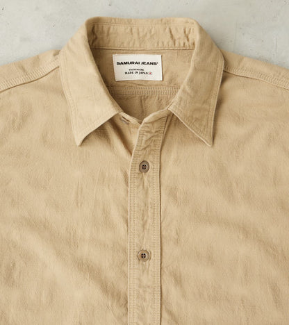 SSS25-ATW Beige Tropical Weather Dobby Shirt