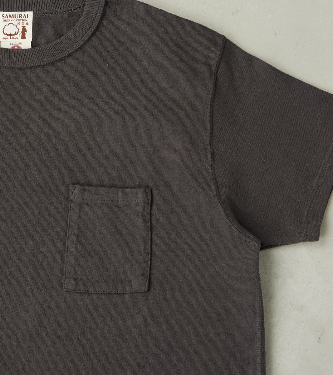 Samurai - SJST-SC03 Japanese Cotton Short Sleeve Pocket T-Shirt